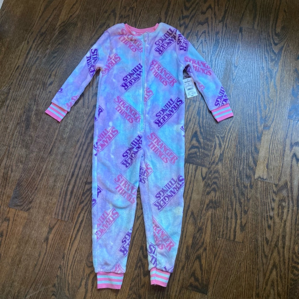 Girls' Unbranded Pajamas S/P (6) Blue Pink
